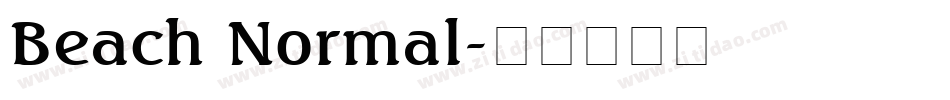 Beach Normal字体转换